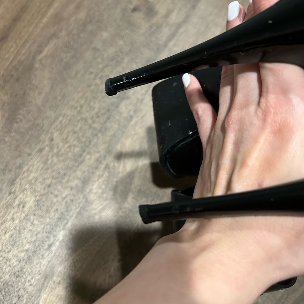 Saint Laurent Tribute Patent Platform Sandals 37 1/2